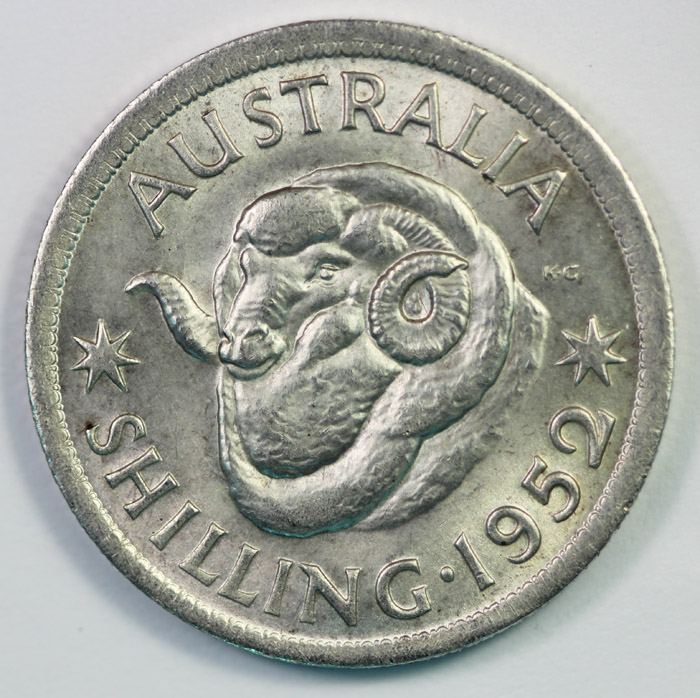 Australia 1952 Shilling, Ch... image