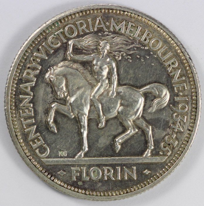 Australia 1934/5 Florin, ab... image