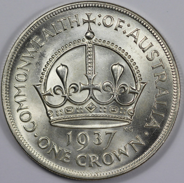 Australia 1937 Crown, Lustr... image