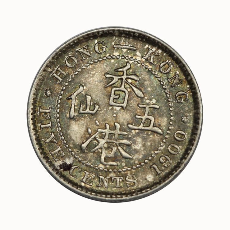 Hong Kong 1900 H 5 Cent, Ch... image