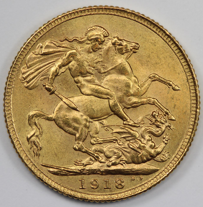 India 1918 I Sovereign, Unc... image