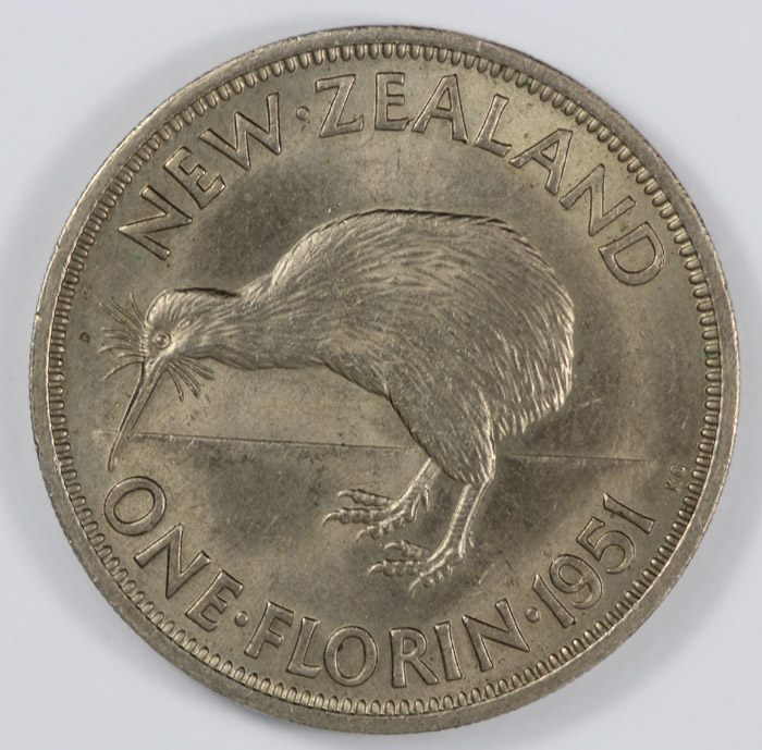 New Zealand 1951 Florin, Ch... image