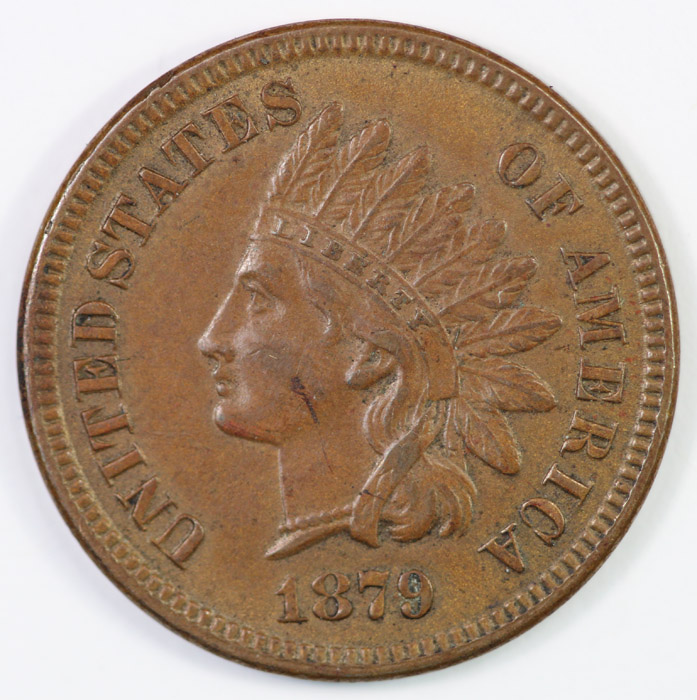 USA 1879 Cent, about Uncirc... image