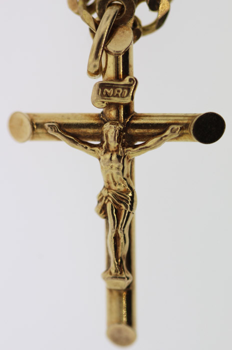 Gold Crucifix in 9ct Gold w... image