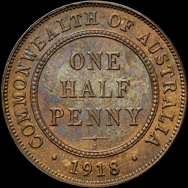 Australia 1918 Halfpenny, N... image