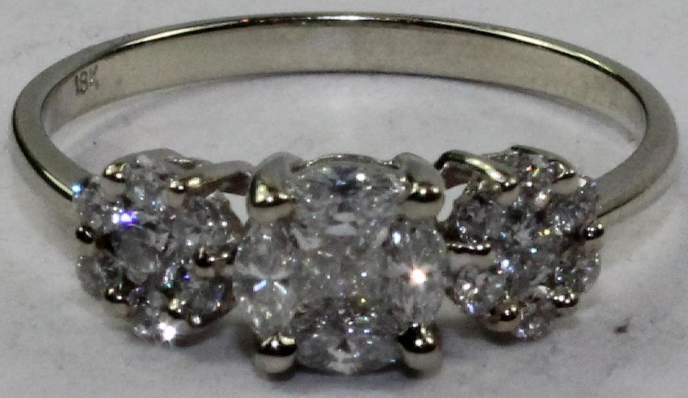 Diamond Cluster Ring in 18c... image