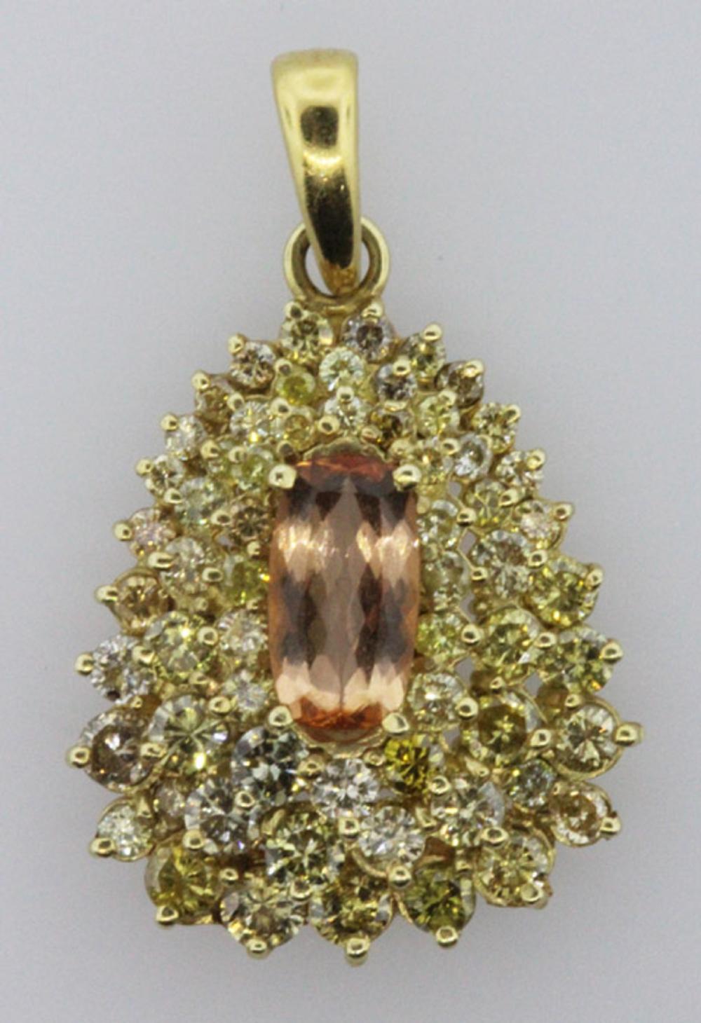 14ct Gold Pendant with a mi... image