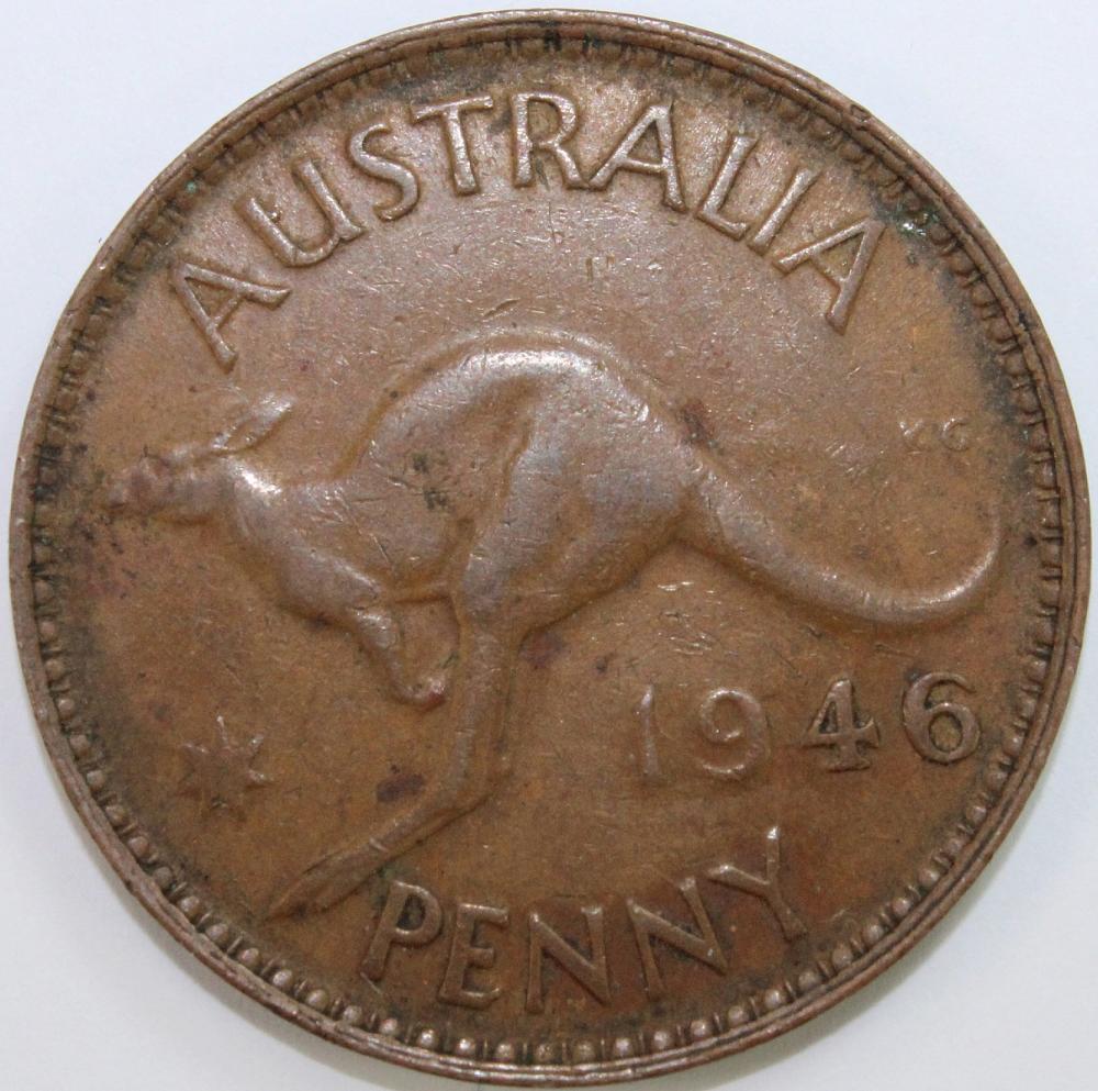 Australia. 1946 Penny, abou... image