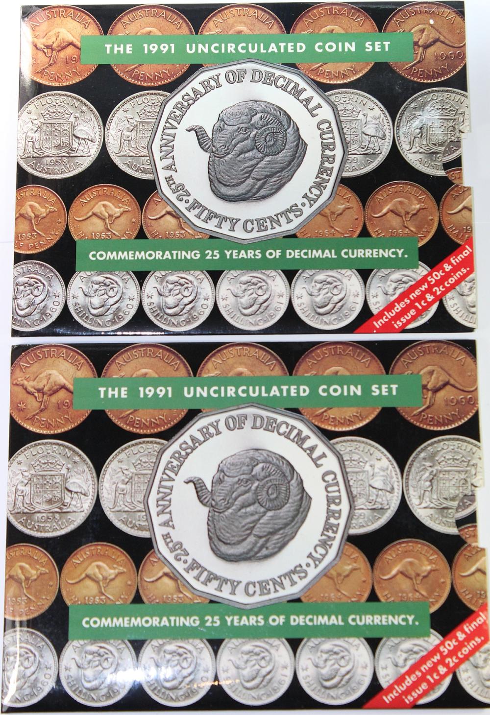 Australia. 1991 Mint Sets, ... image