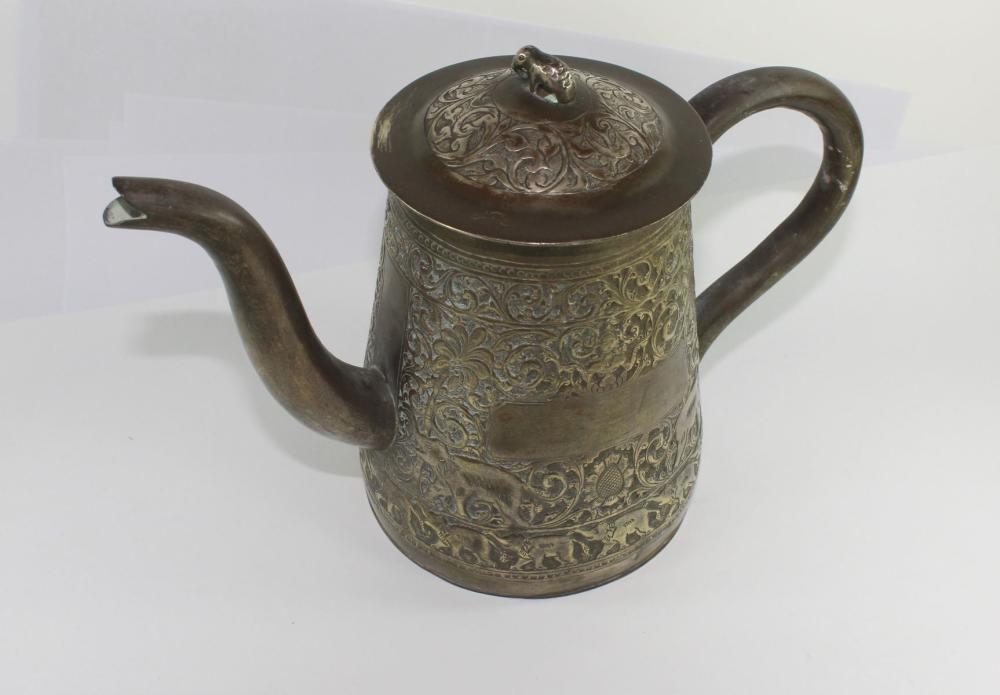 Antique Indian Copper Teapot image