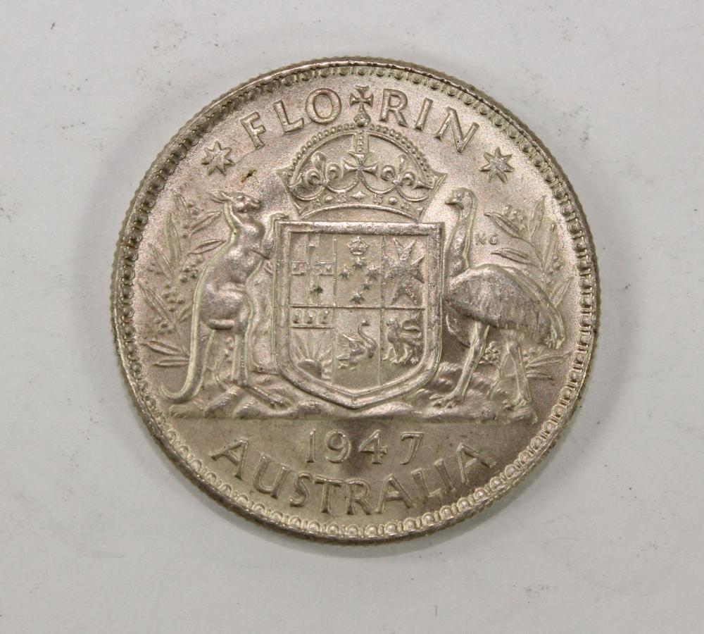 Australia 1947 Silver (500)... image