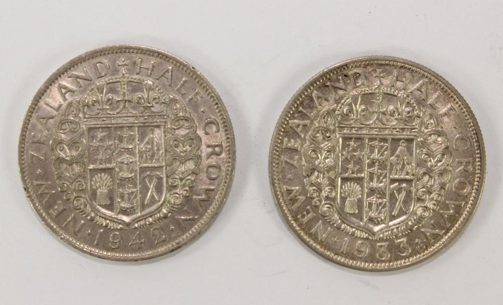 New Zealand 1933 & 1942 Sil... image