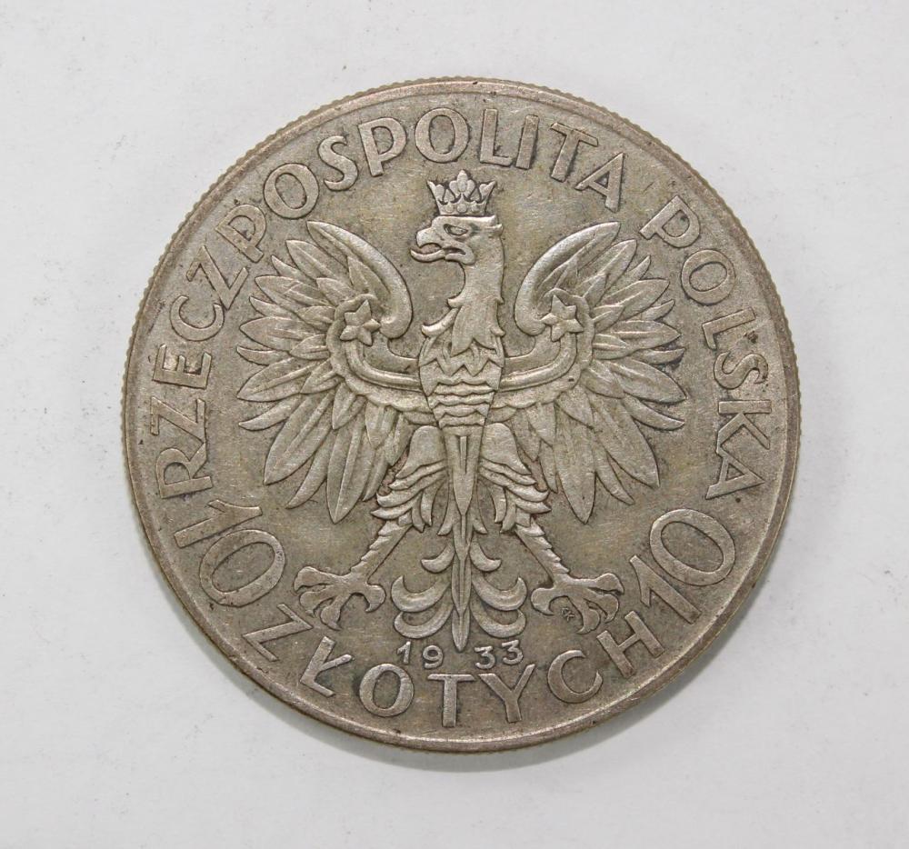 Poland 1933 Silver (750) 10... image