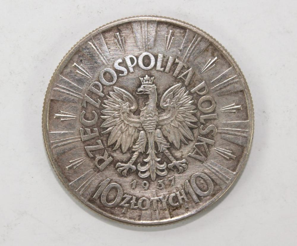 Poland 1937 Silver (750) 10... image