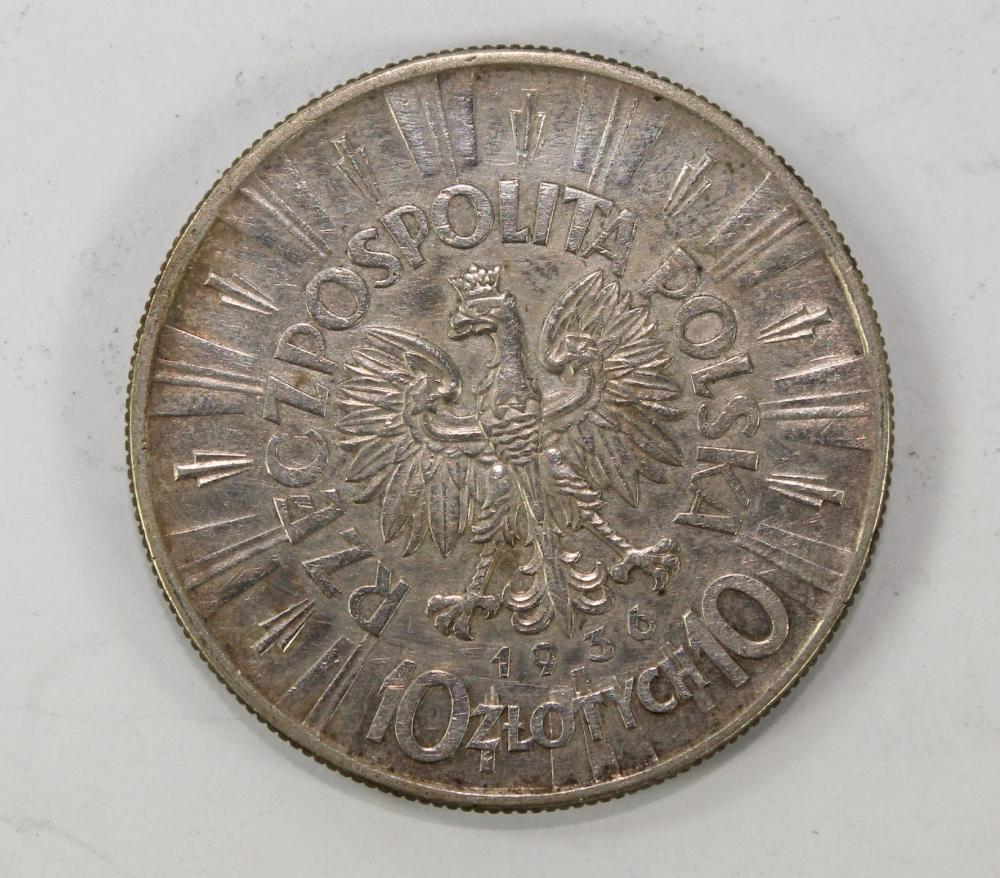 Poland 1936 Silver (750) 10... image