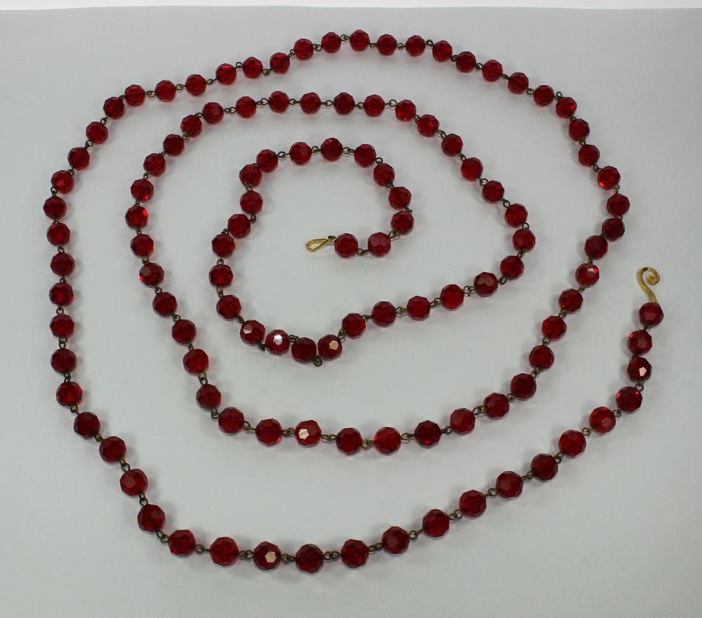 Red Crystal Necklace with u... image