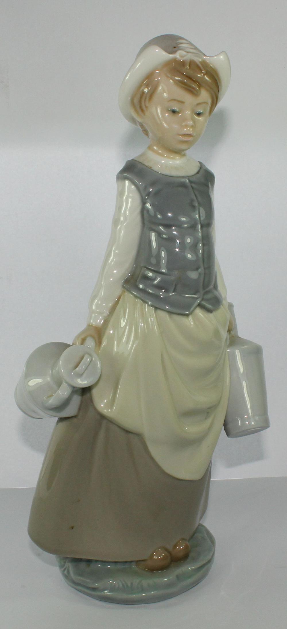 Lladro Figurine of a Milkma... image