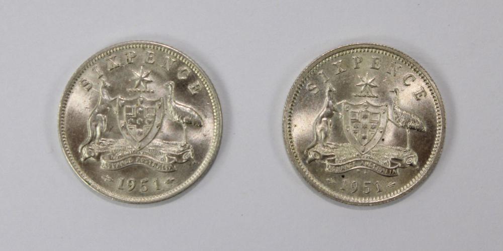 Australia 1951 & 1951 PL Si... image