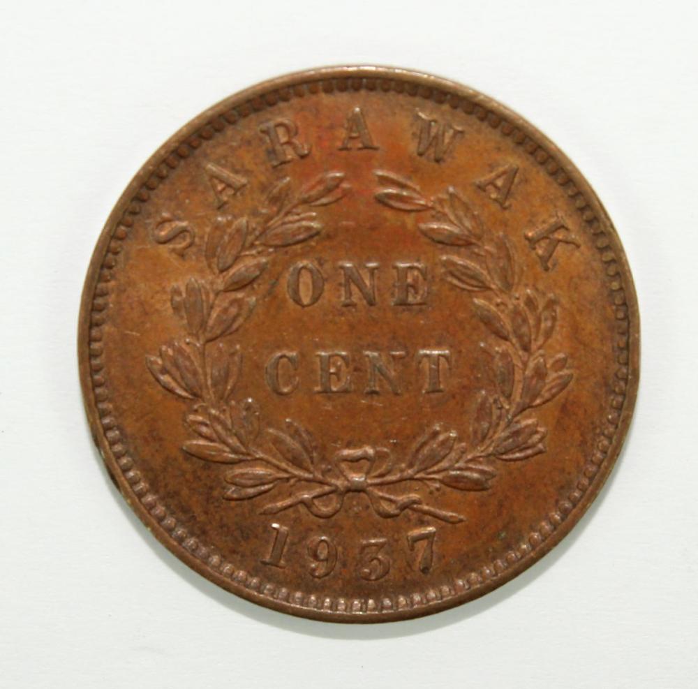 Sarawak 1937 H Cent, Choice... image