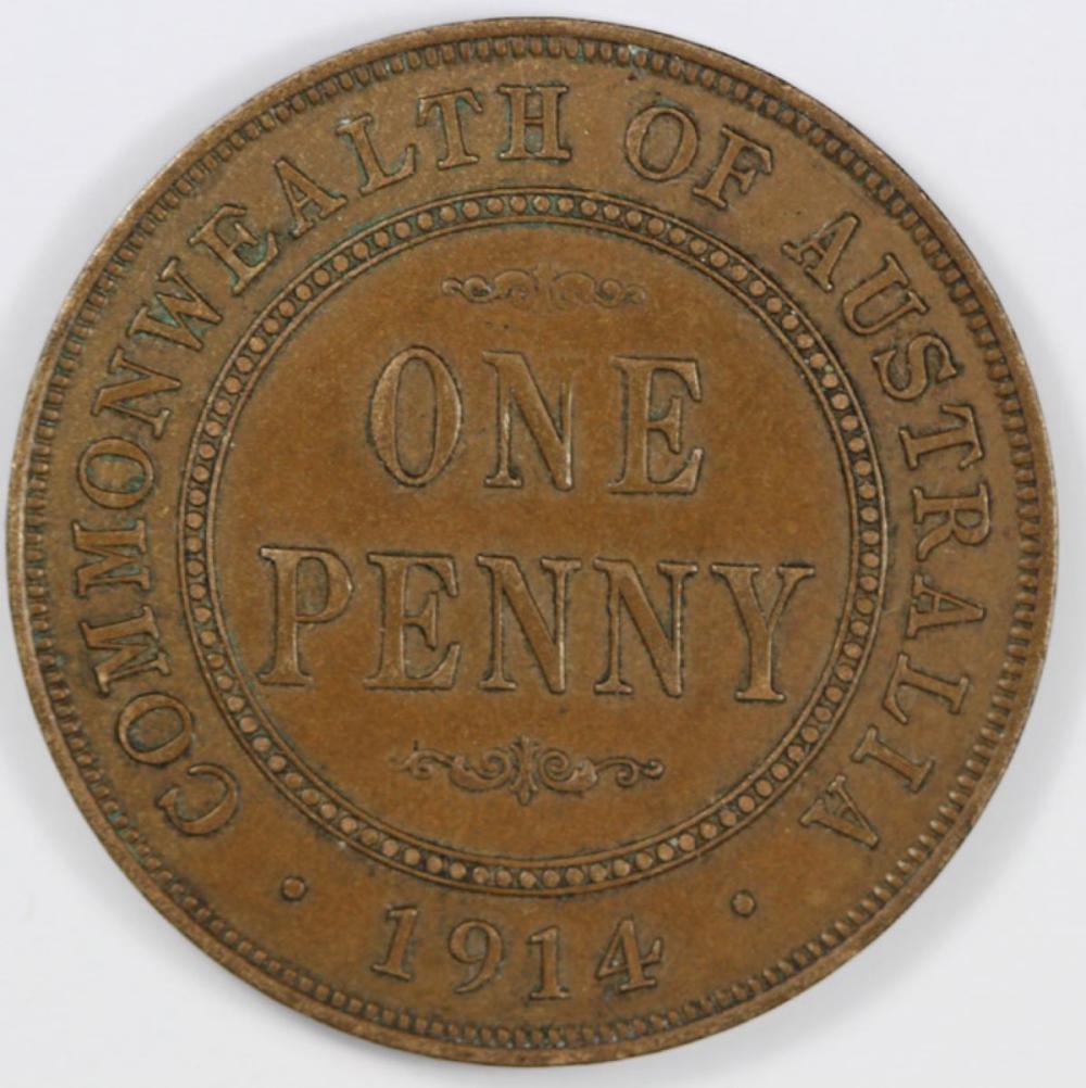 Australia 1914 Penny, about... image