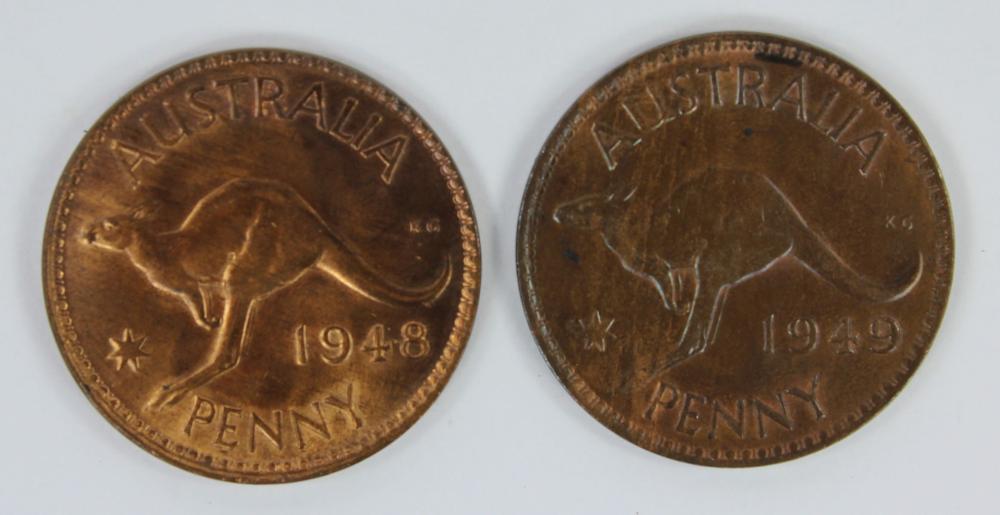 Australia 1948 (M) & 1949 P... image