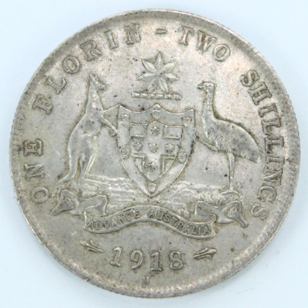 Australia 1918 Florin, Extr... image