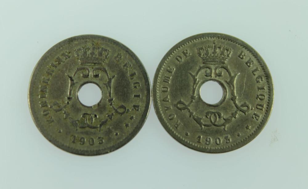 Belgium 1903 5 Centimes, go... image