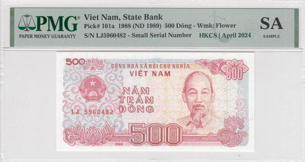 Vietnam 1988 500 Dong Note ... image