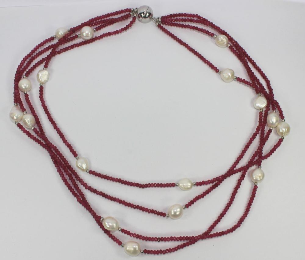 Multi-strand Ruby Necklace ... image