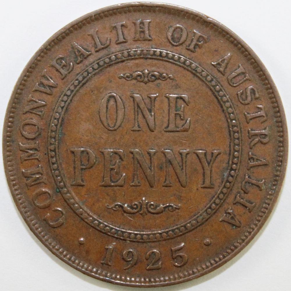 Australia 1925 Penny, good ... image