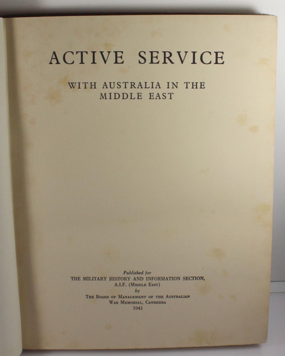 WWII - 'Active Service', Au... image