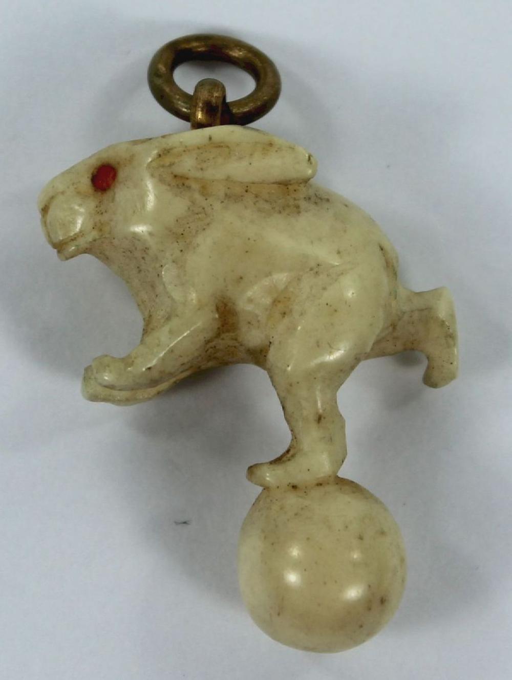 Ivory Pendant of a Rabbit c... image