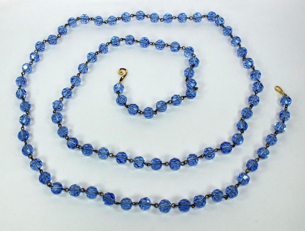 Blue Crystal Necklace with ... image