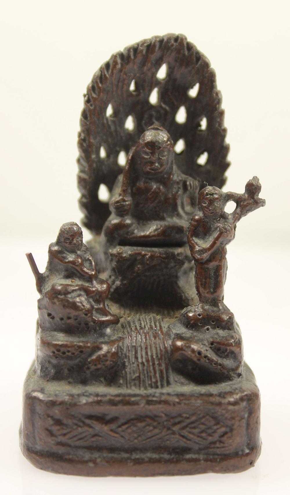 Thai Cast Bronze Seated Figure image