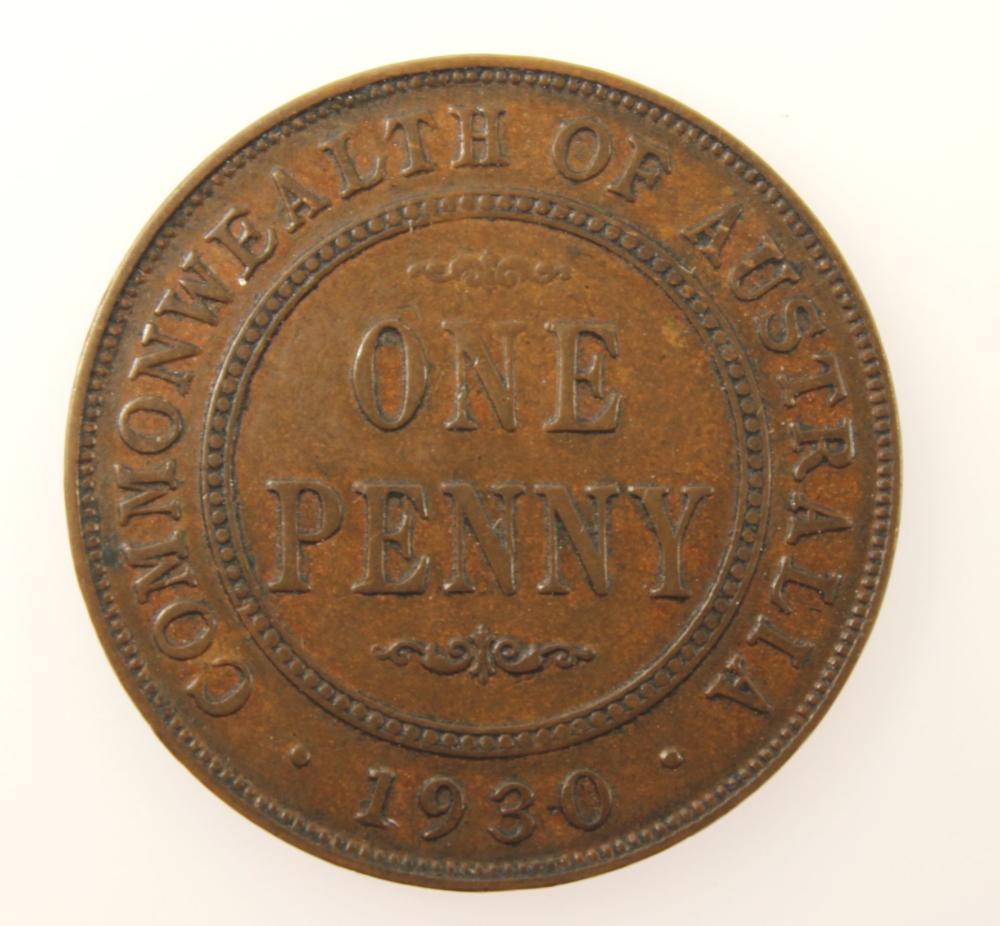 Australia 1930 Penny, good ... image