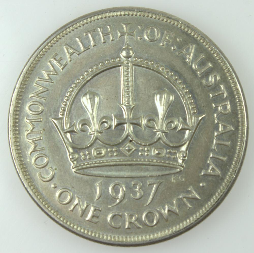 Australia 1937 Crown, about... image