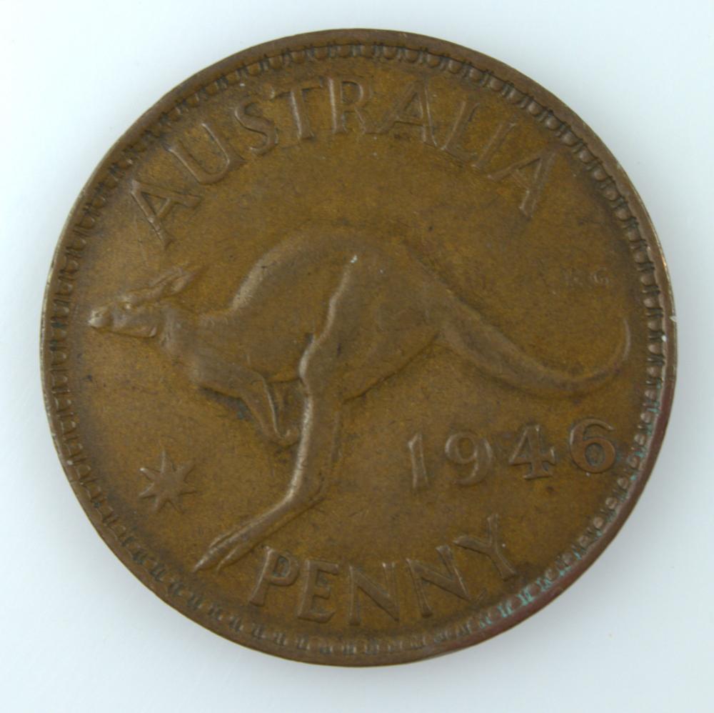 Australia 1946 Penny, Very ... image