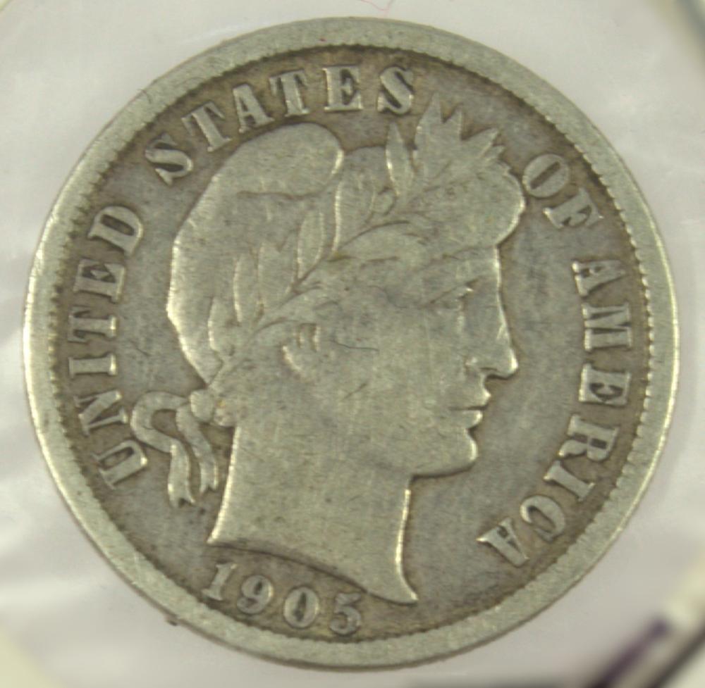 USA 1905 Dime, Extremely Fine image