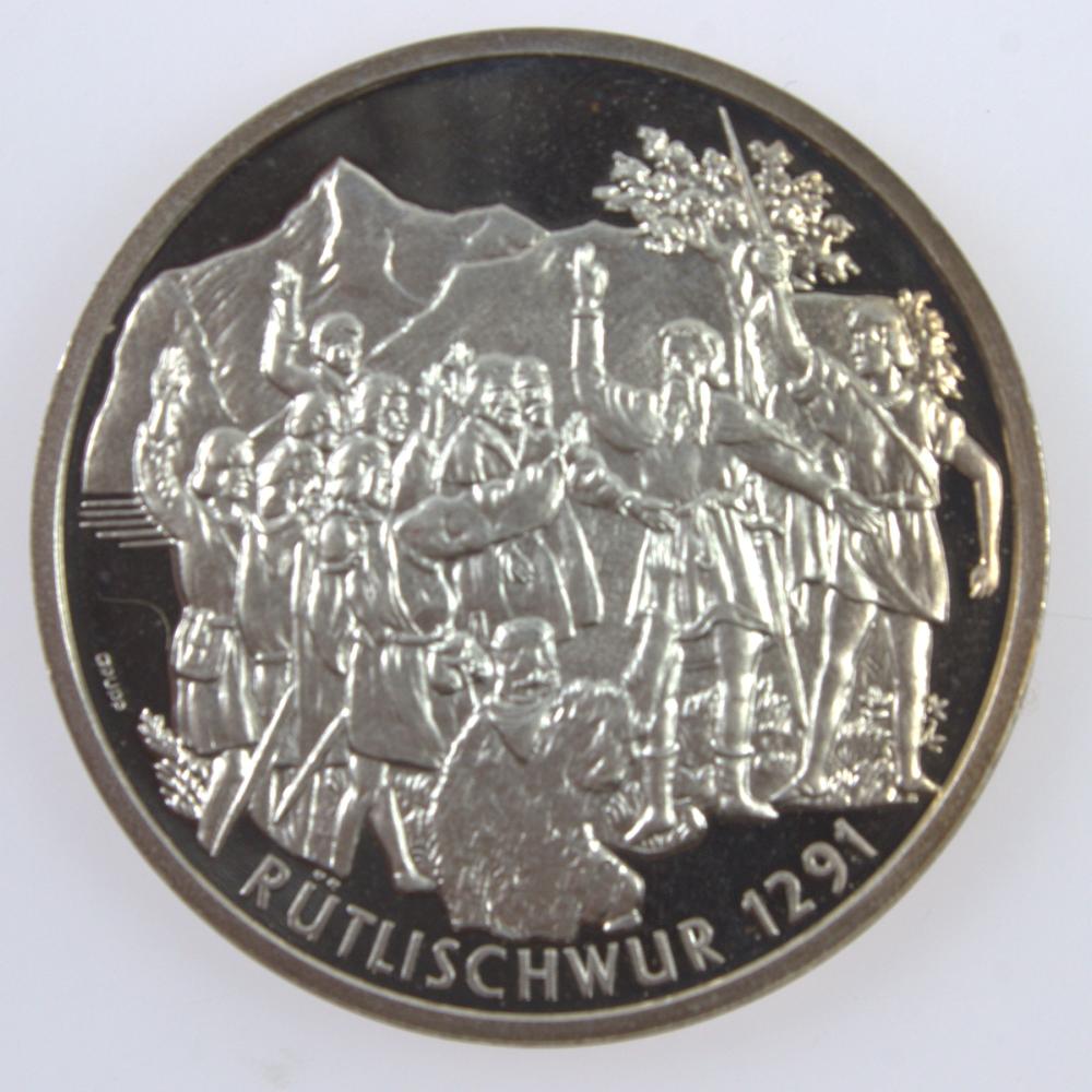 Switzerland 1291 -1991 Silv... image