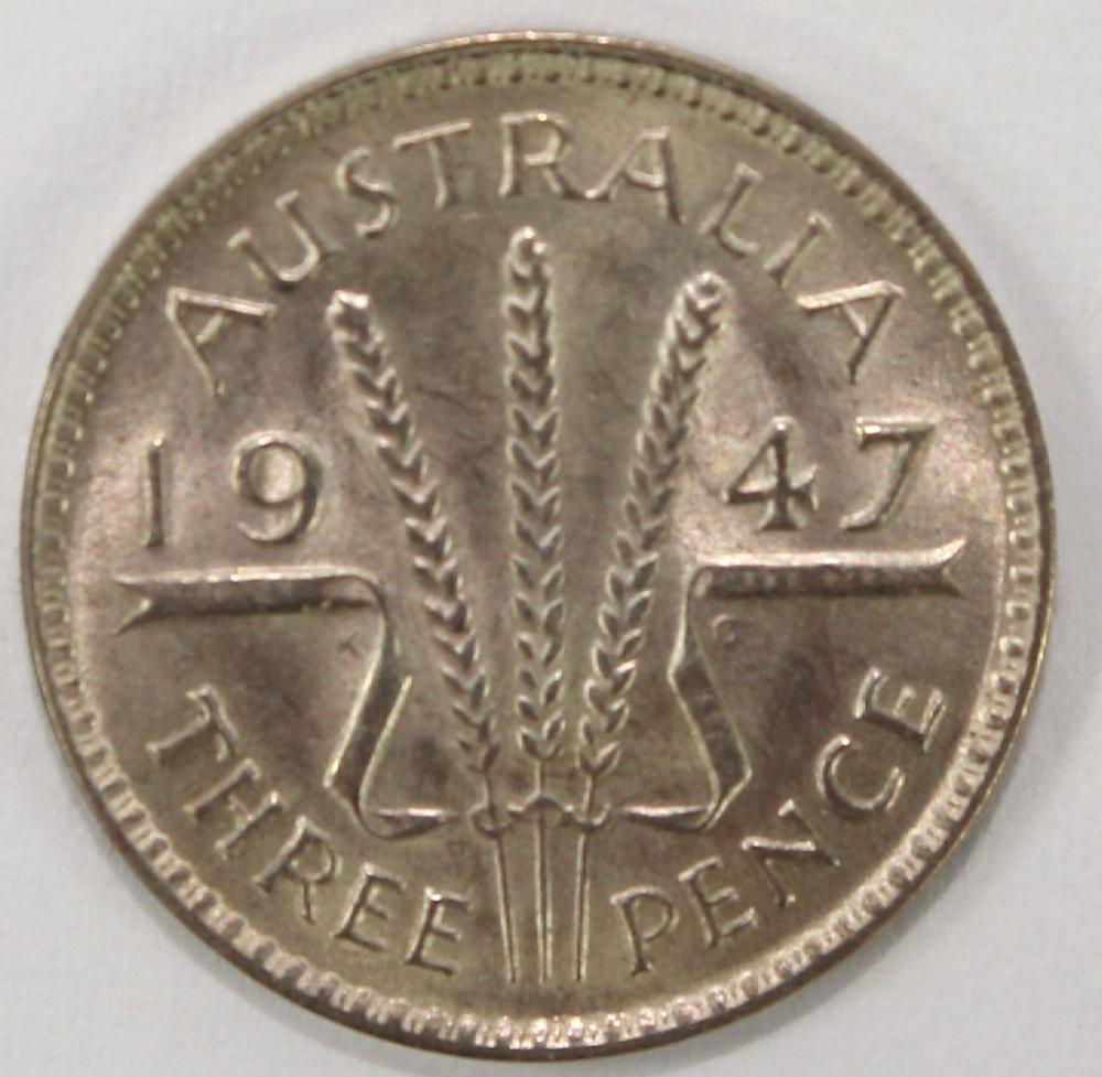 Australia 1947 Threepence, ... image