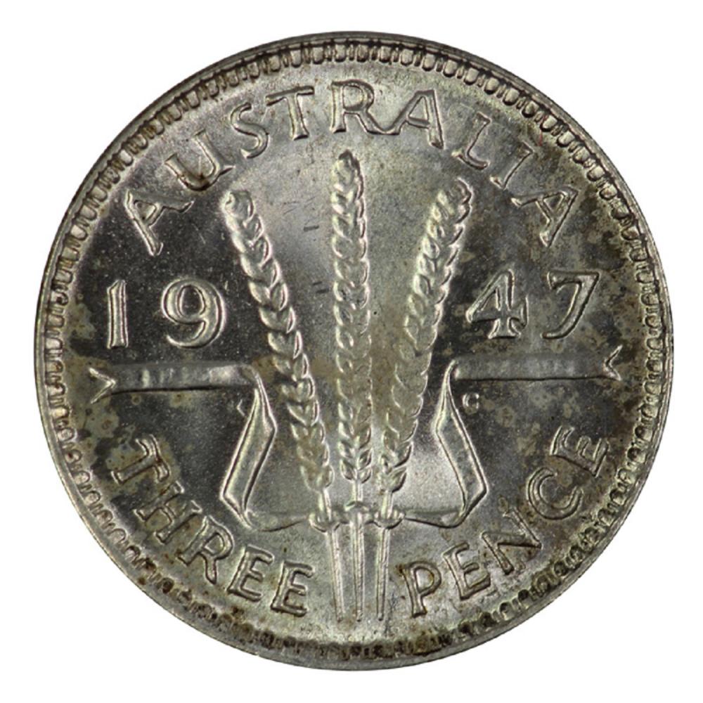 Australia 1947 Threepence, ... image