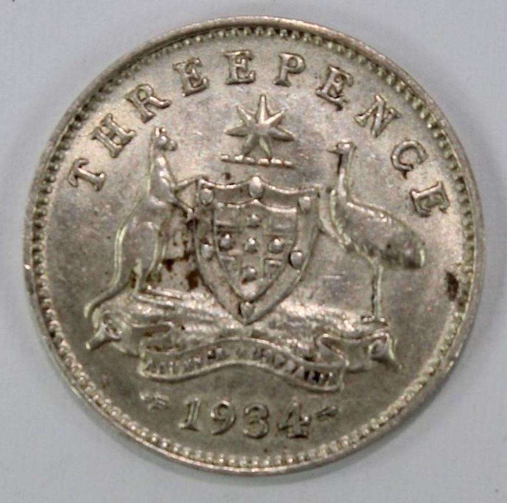 Australia 1934 Threepence, ... image