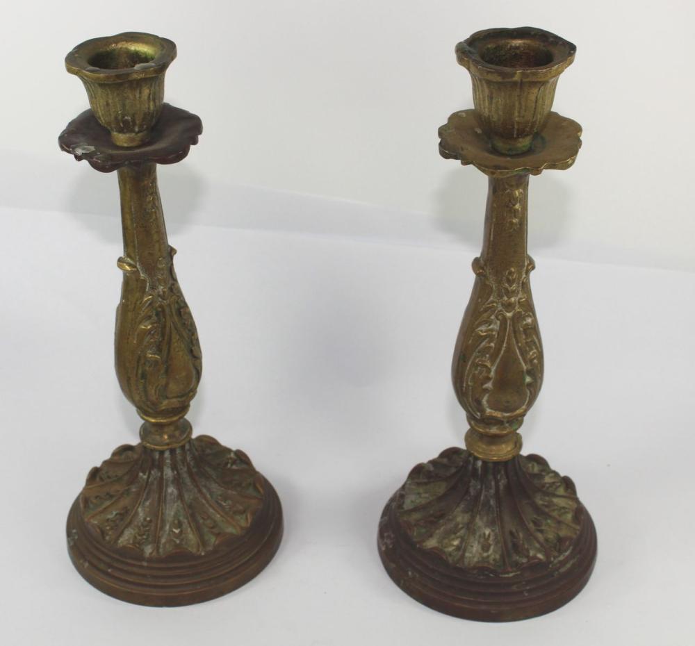 Pair of Small Bronze Antiqu... image