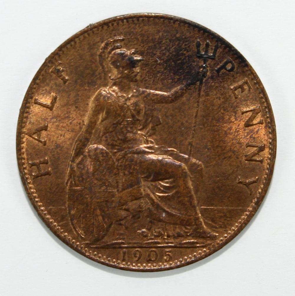 Great Britain 1905 Halfpenn... image