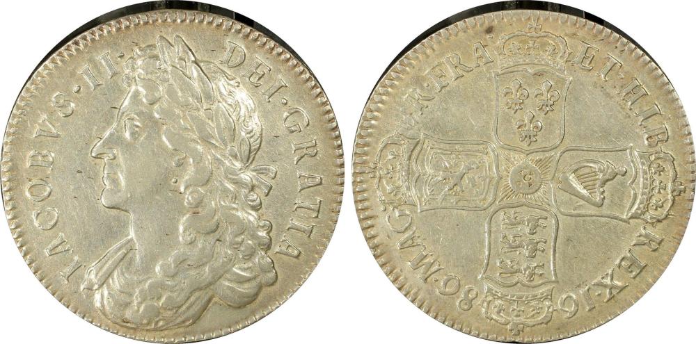 Great Britain 1686 Half-cro... image