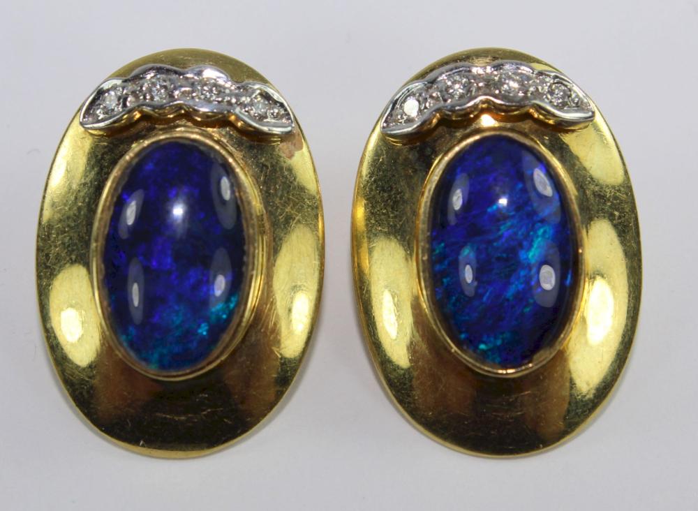 Black Opal and Diamond Clip... image