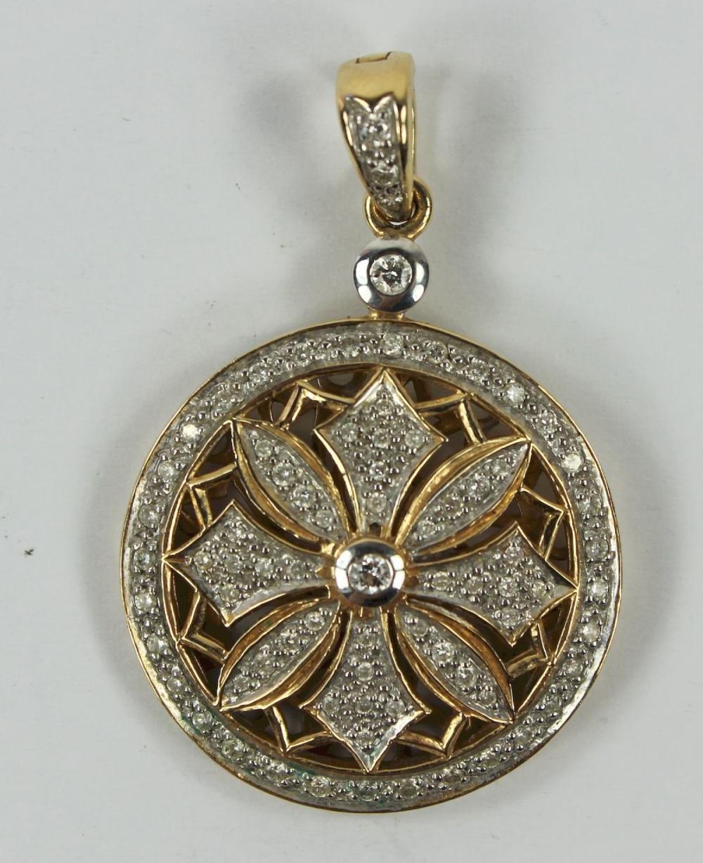 Diamond Medallion Pendant/E... image