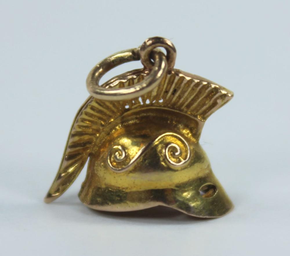 Ancient Helmet Gold Charm i... image