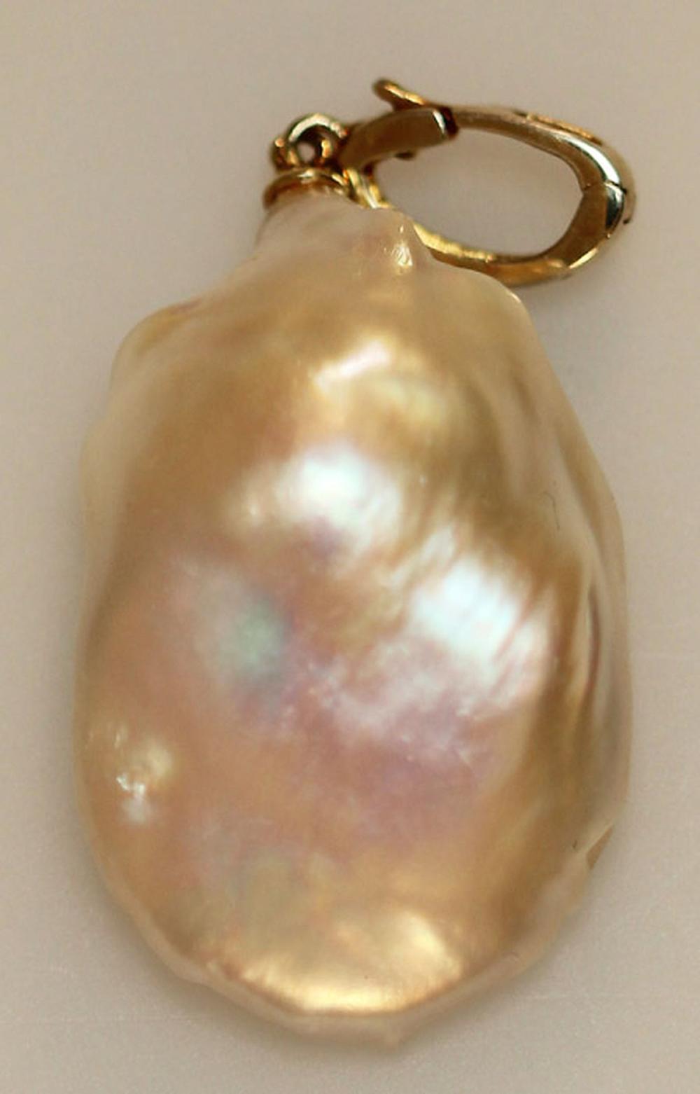 Large Baroque Pearl Pendant... image