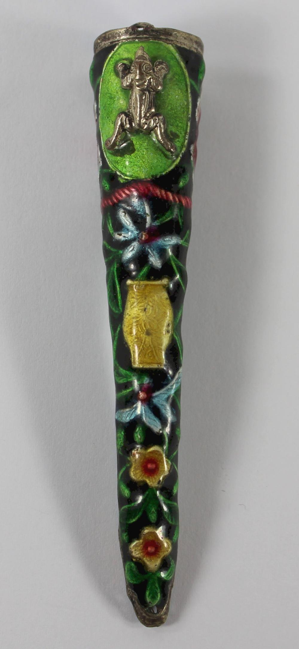 Asian Enamelled Metal Finge... image